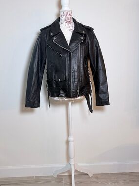 NWT Milwaukee Leather LC2700 Full Grain Leather Moto Biker Jacket Large